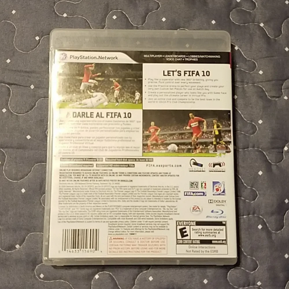 Playstation 3 FIFA Soccer 10 video game